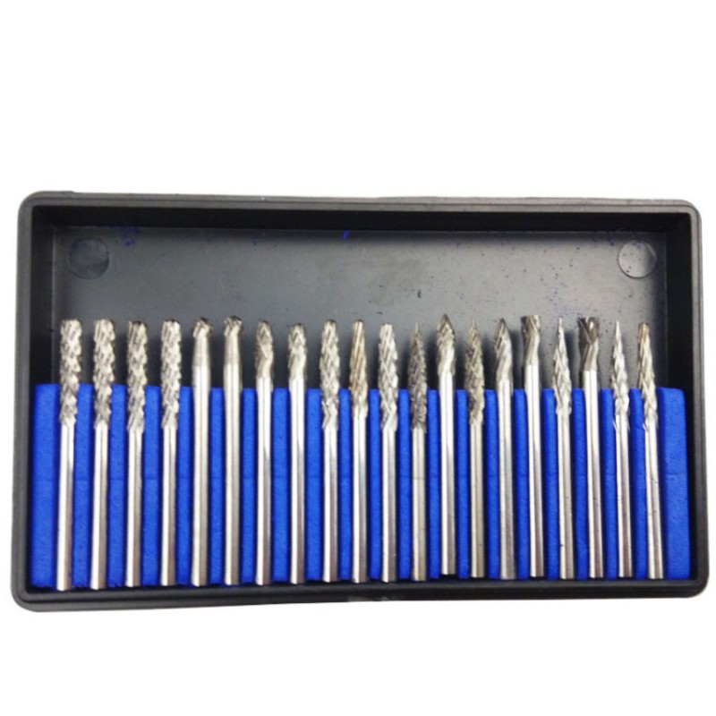 Dremel Router Bit Supplier - 20pcs 1/8" HSS Mini Drill Cutting Grinding Bits