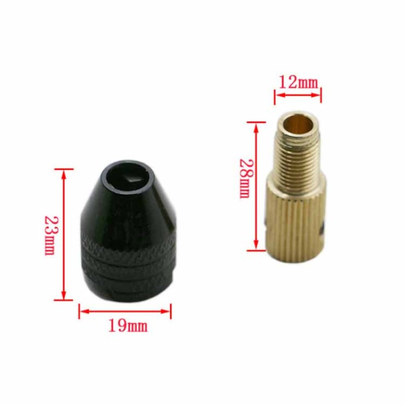 Motor Chuck Manufacturer - 3.17mm/2mm Electric Motor Shaft Mini Chuck 0.3mm-3.5mm