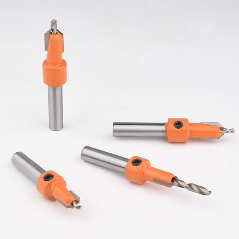 Countersink Bits Factory - 6Pcs Set TCT YG8 Alloy Head Taper Hole Drill