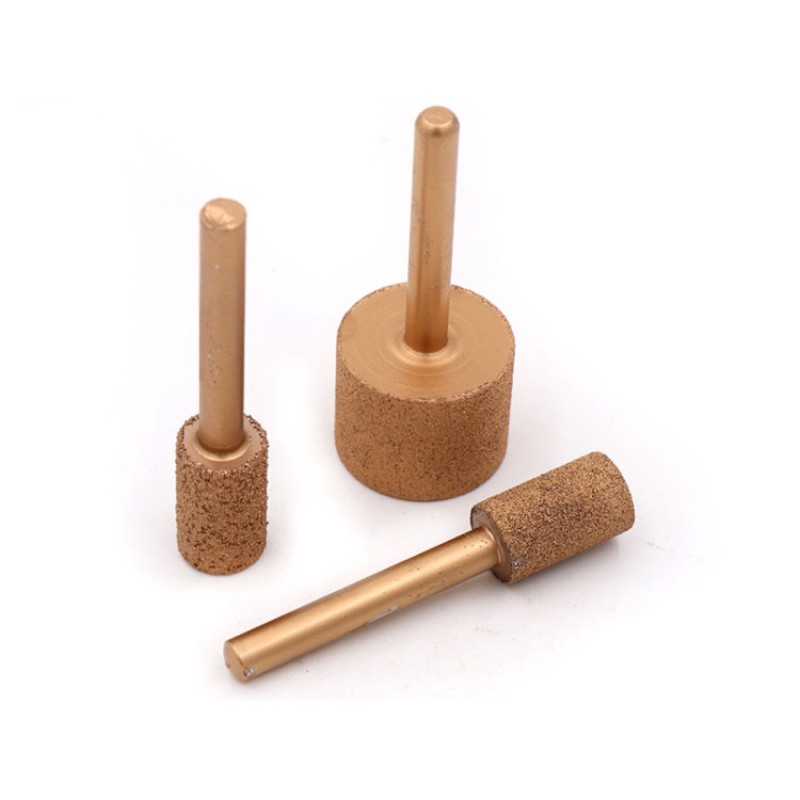 Diamond Burr Tools Manufacturer - 6mm Shank Cylindrical Tip Stone Carving Bits