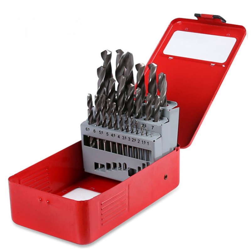 Drill Bit Set Manufacturer - 25 Pcs Din338 1.0-13mm Cobalt HSS Twist Drill