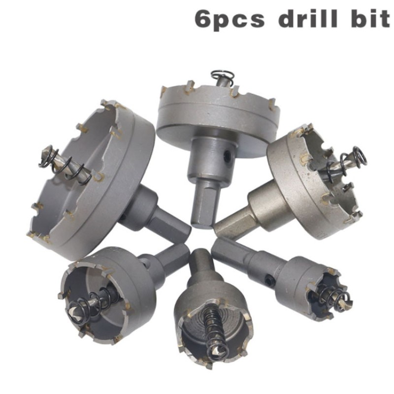 Hole Saw Drill Supplier - 6pc Carbide Tip Tct for Stainless Steel 22-65mm