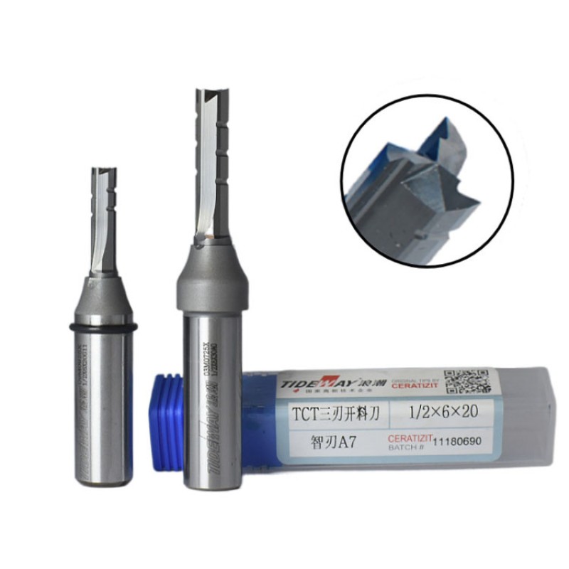 Trimming Cutter Manufacturer - Industrial Grade 1/2" Shank Tct 3 Flute Milling