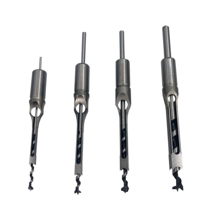 Drill Bit Set Factory - 4PCS HSS Twist Drill Square Auger Mortising Chisel