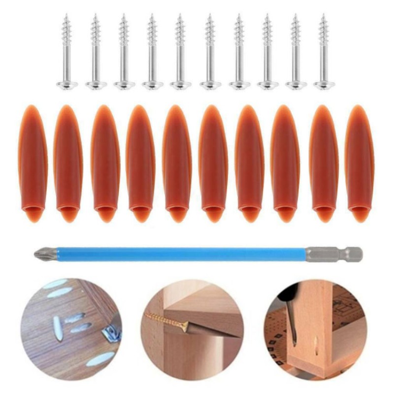 Pocket Hole Jig Factory - 15 Degree Pocket Hole Jig Kit 6/8/10mm 34pcs Set