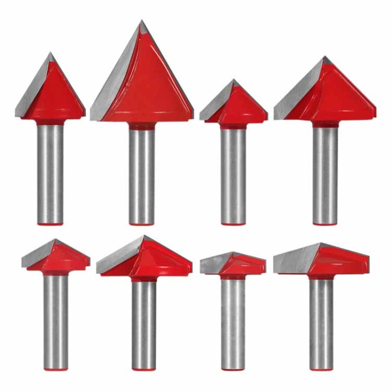 Engraving Bits Manufacturer - 6mm Tungsten Carbide 3D v groove Router Bit