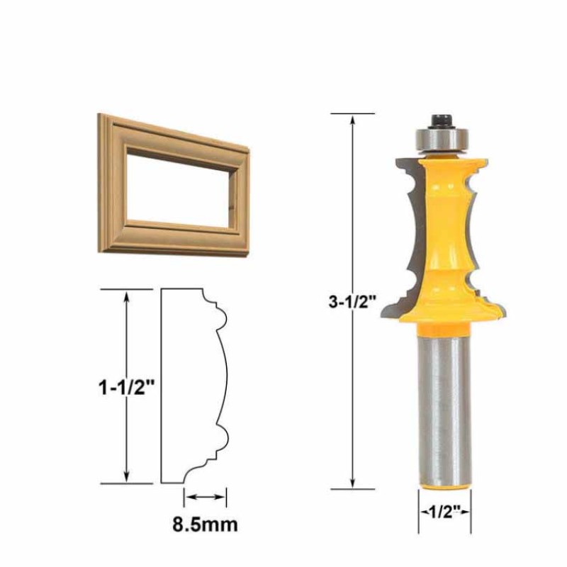Router Bit Set Manufacturer - 2pc Mitered Door Molding & Chair Rail Bit