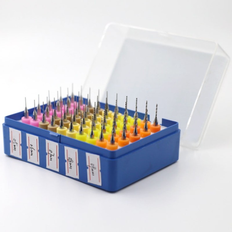 PCB Drill Bits Supplier - 50 Piece Set Micro Gun for Circuit Board Carbide