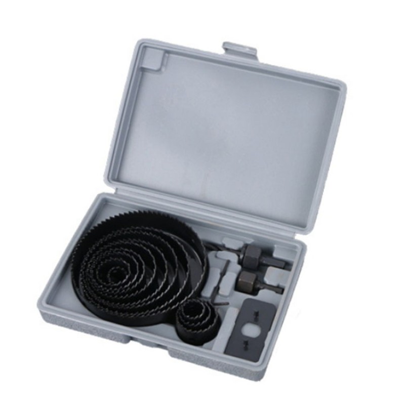 Hole Saw Cutter Manufacturer - Portable 11Pcs Round Hole Opener Tool Kit