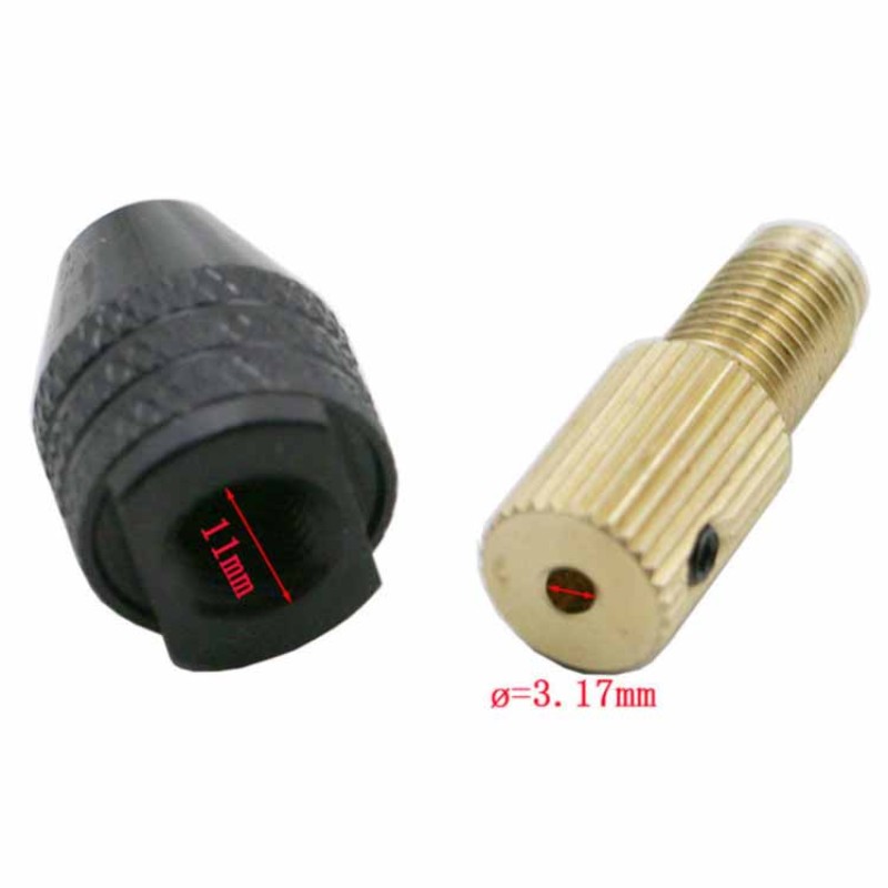 Motor Chuck Manufacturer - 3.17mm/2mm Electric Motor Shaft Mini Chuck 0.3mm-3.5mm