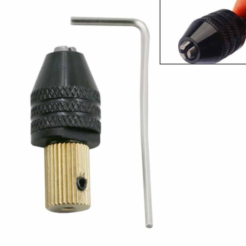 Motor Chuck Manufacturer - 3.17mm/2mm Electric Motor Shaft Mini Chuck 0.3mm-3.5mm