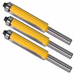 Router Bit Factory - 1pcs 8mm Shank Flush Trim Long Bit with Bearings
