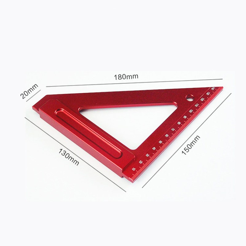 Precision Ruler Supplier - Aluminum Triangle Roofing Square Measuring Tool