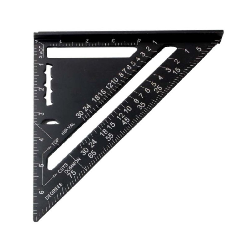 Triangle Ruler Factory - 7 Inch Aluminum Alloy Metric Angle Carpenter Ruler