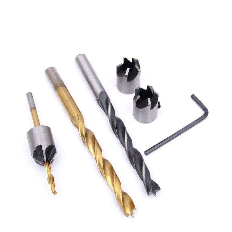Wood Drill Set Factory - 7pcs 3mm-10mm Titanium HSS Countersink Chamfer Bits