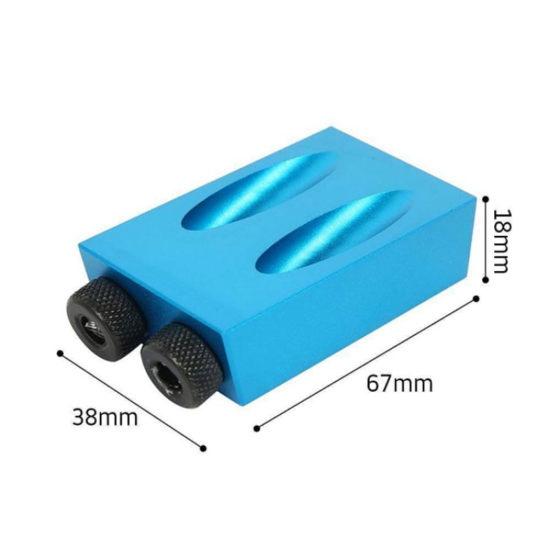 Pocket Hole Jig Factory - 15 Degree Pocket Hole Jig Kit 6/8/10mm 34pcs Set