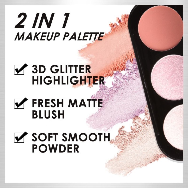 Blush Palette Manufacturer - Duoduo DFA26 Shimmer Matte Cheek Contour Powder