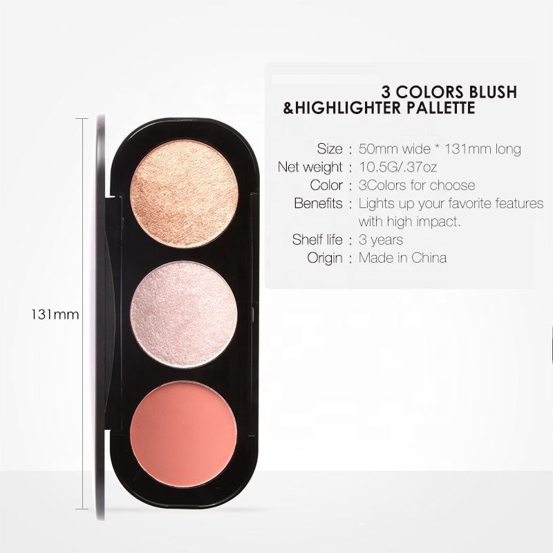 Blush Palette Manufacturer - Duoduo DFA26 Shimmer Matte Cheek Contour Powder