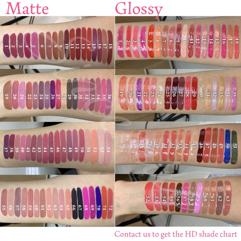 Lip Gloss Supplier - Wholesale 60 Colors Matte Glitter Private Label Vendor
