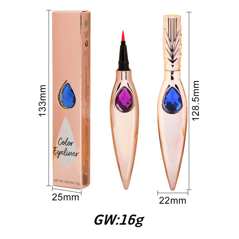 Eyeliner Pen Supplier - 7 Colourful Custom Logo Water Activated Liquid Pen