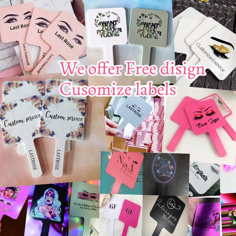 Mirror Factory - Custom Logo Hand Pocket Mirror Wholesale ABS Plastic