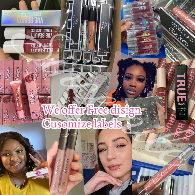 Lip Gloss Manufacturer - LED Light with Mirror Private Label Shiny Colors