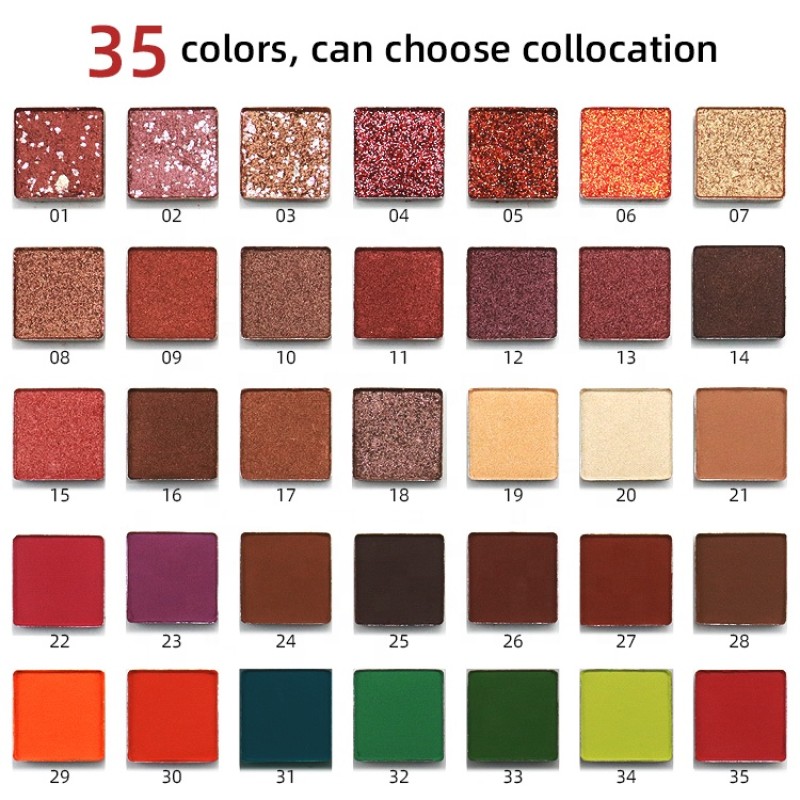 Eyeshadow Palette Supplier - Hot Selling OEM Wholesale 16 Color Marble Glitter