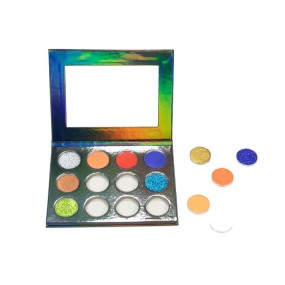Eyeshadow Palette Factory - No Label 12 Color Private Label High Pigment