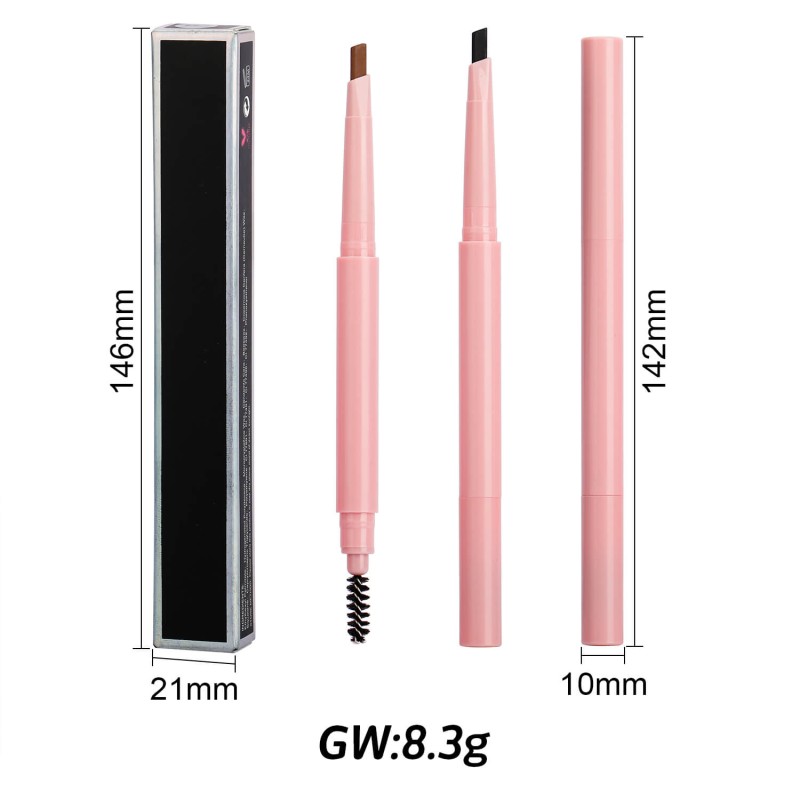 Eyebrow Pencil Manufacturer - Rebrand Low MOQ Custom Waterproof Wax 2in1 OEM