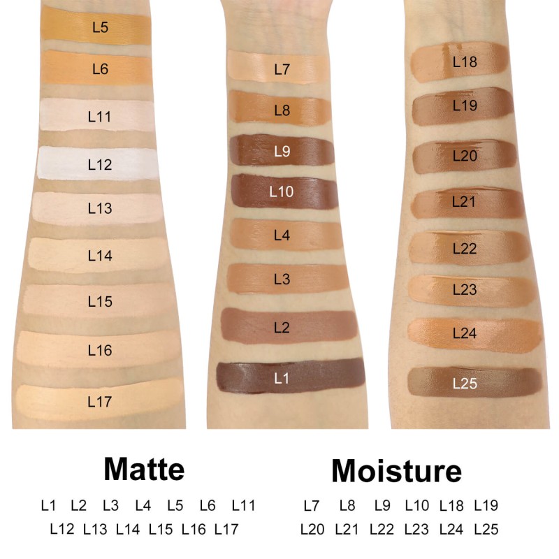 Liquid Foundation Supplier - Print Logo Waterproof Full Coverage Hydrating