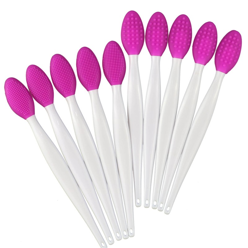 Lip Scrub Brush Factory - 6 Colors Silicone Double Side Nose Blackhead Remove
