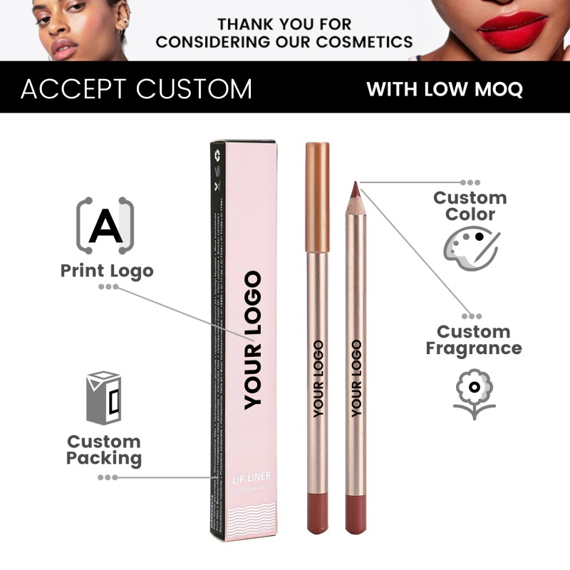 Lip Liner Pencil Factory - Private Label Waterproof Brown Vegan Custom Logo