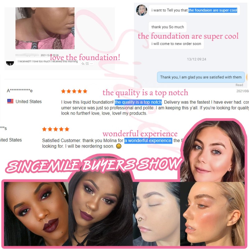 Liquid Foundation Manufacturer - No Logo Waterproof Matte Pouch Bulk Makeup