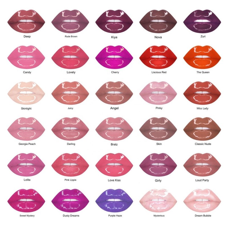 Lip Gloss Palette Manufacturer - Professional 200ML High Pigment Glitter Shiny