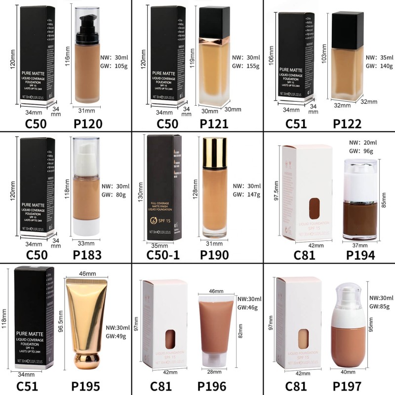 Foundation Supplier - 25 Shades Matte Sensitive Muscle Waterproof Private