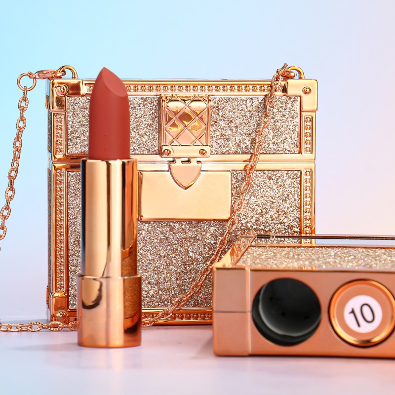 Lipstick Set Supplier - Personalized Matte 3 Piece with Chain Bag Vegan