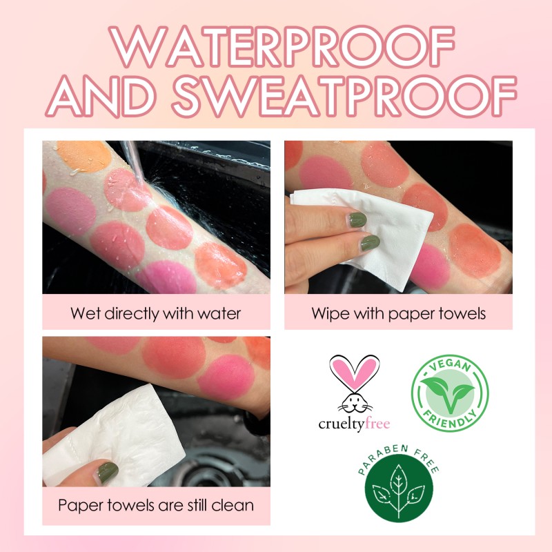 Liquid Blush Manufacturer - 8 Color Natural Long Lasting Cream Private Label