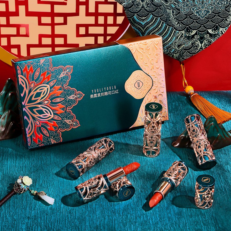 Lipstick Factory - Soft Fog Carved Waterproof Matte Velvet Non-Stick Cup