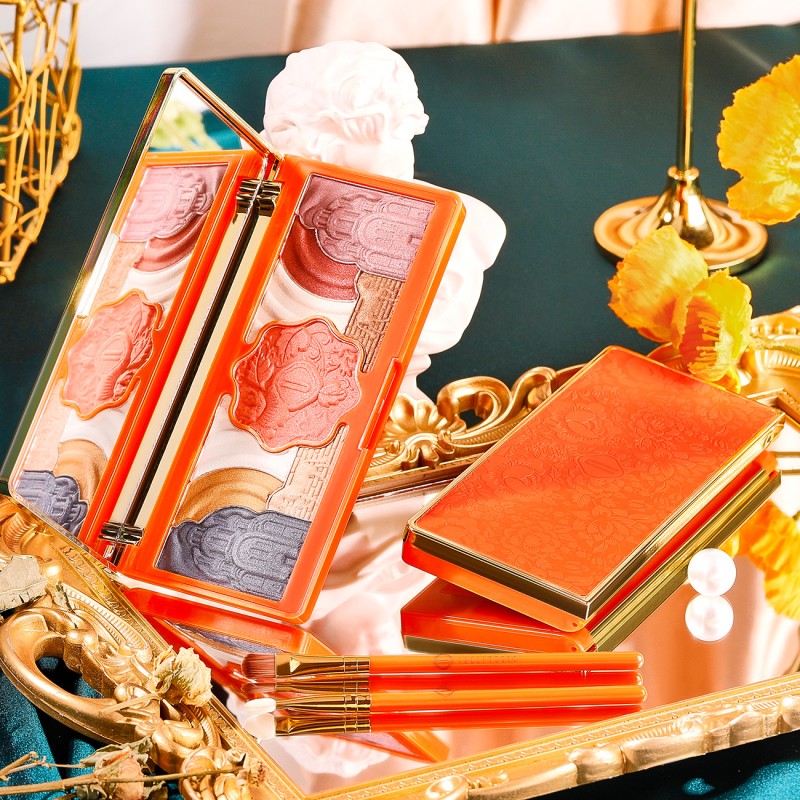 Eye Shadow Plate Manufacturer - Velvet Nine Color Matte Nude Powder Blusher Palette