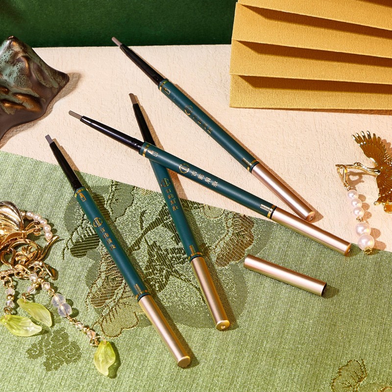 Eyebrow Pencil Factory - Double Headed Thin Antique Style Waterproof Triangular Pencil