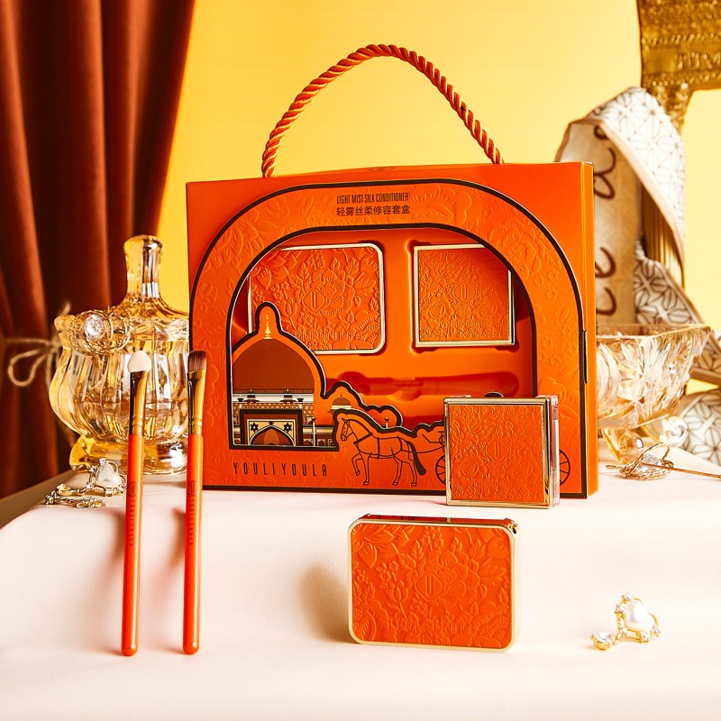 Eye Shadow Box Supplier - High Gloss Cover Box Three-dimensional Natural Powder