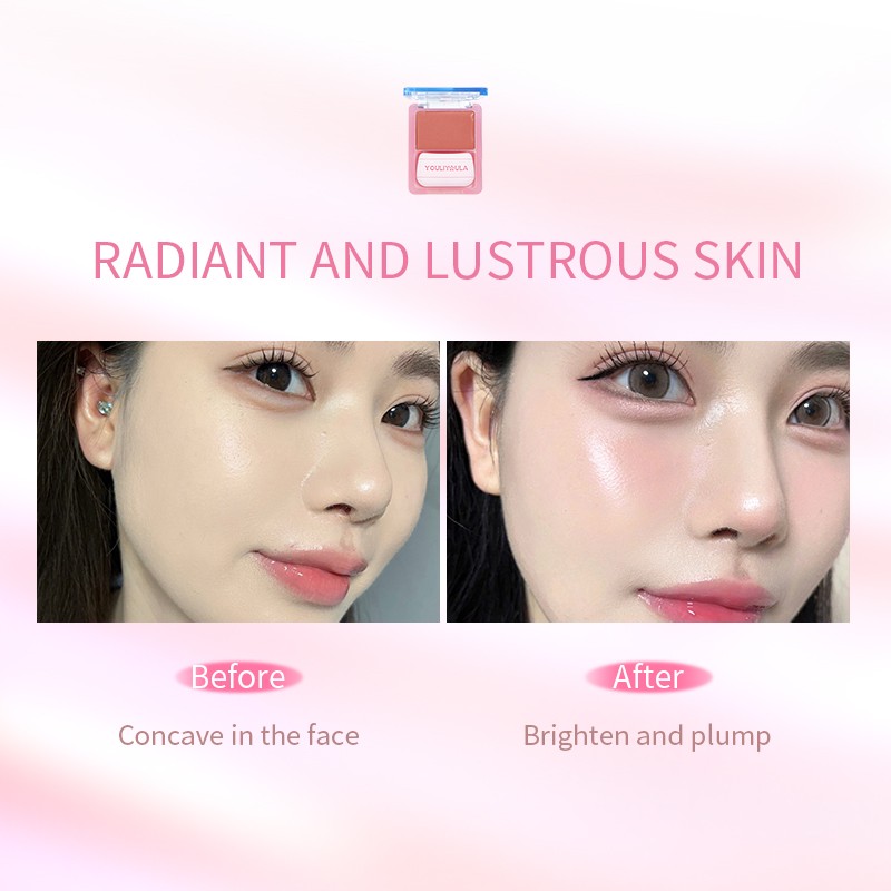 Blush Powder Supplier - Customizable 2-in-1 Waterproof Color Changing Natural Plant