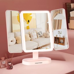 Makeup Mirror Manufacturer - Best Selling Double Open Face LED Light Strip Mirror