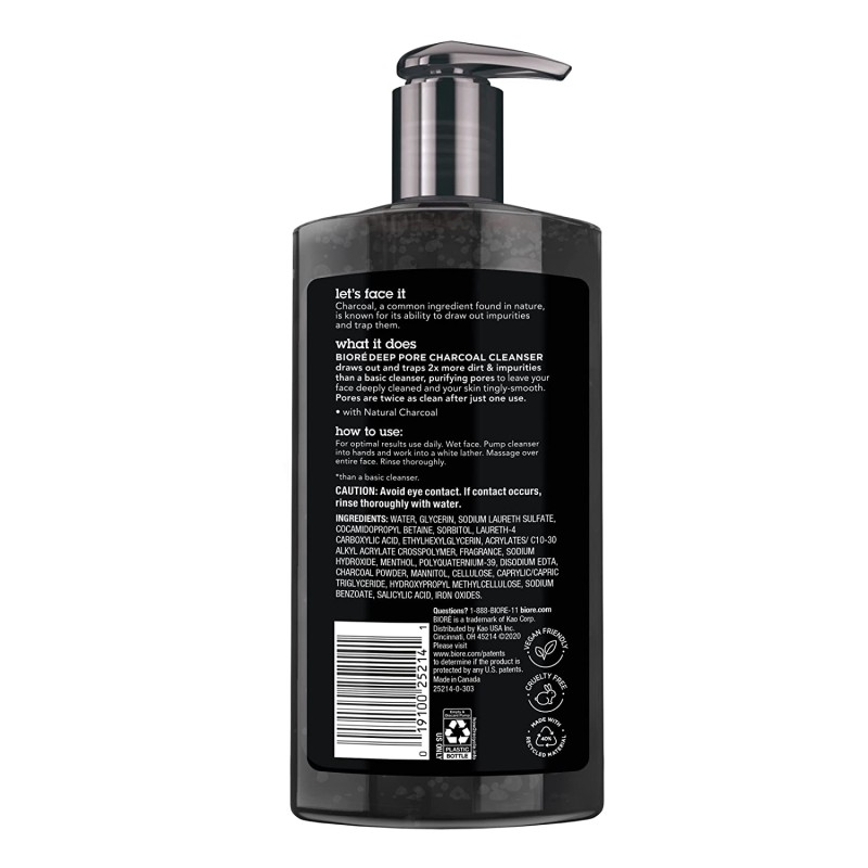 Facial Cleanser Supplier - OEM All Skin Type Deep Pore Charcoal Face Wash