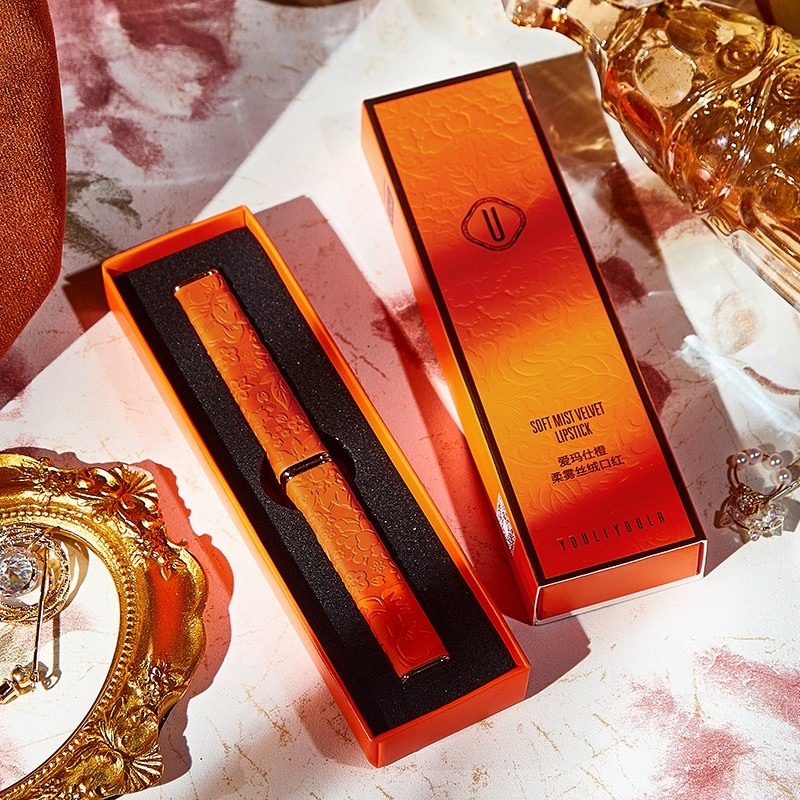 Lipstick Factory - Orange Velvet Soft Fog Silky Texture Rich Color Non Drying