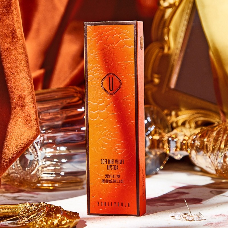 Lipstick Factory - Orange Velvet Soft Fog Silky Texture Rich Color Non Drying