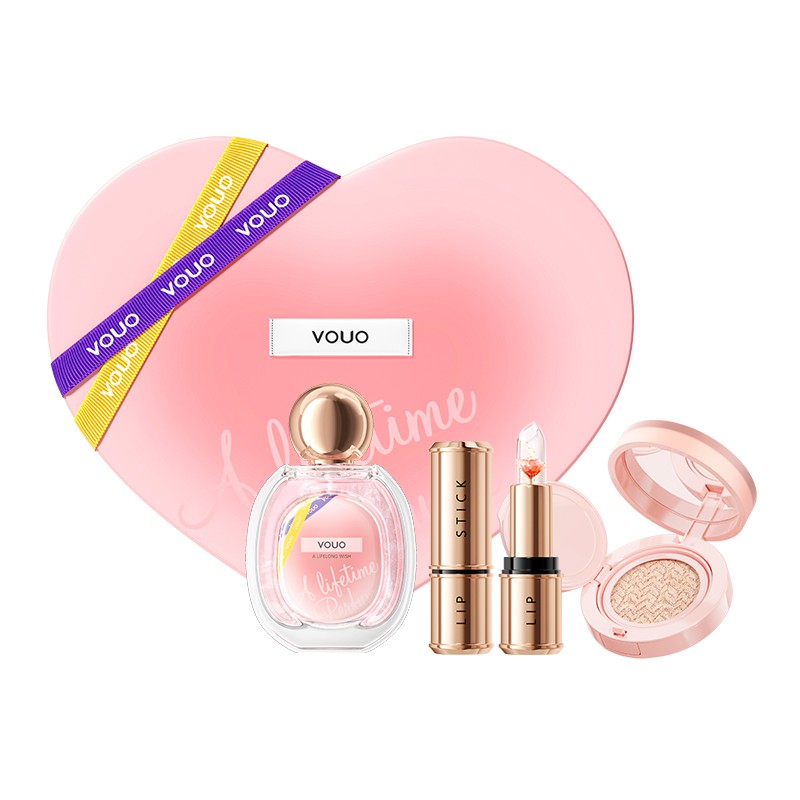 Makeup Gift Box Factory - OEM Logo Color Holiday Love Perfume 3 in 1 Gift