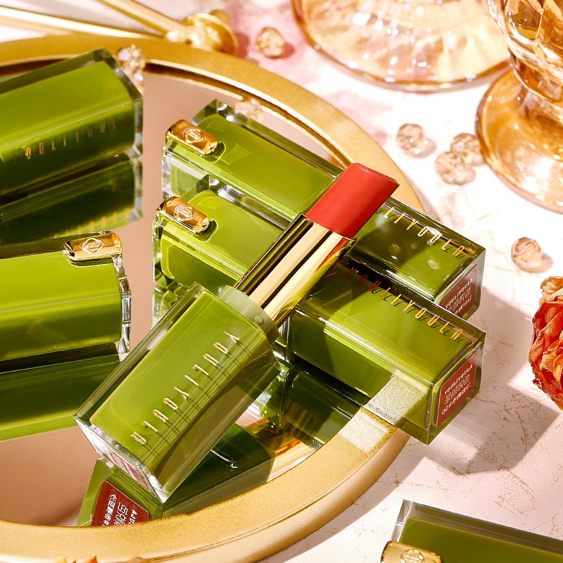 Lipstick Supplier - Green Silk Mist Non Staying Cup Waterproof Long Lasting