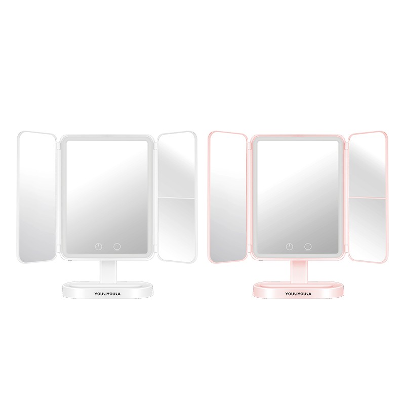 Makeup Mirror Supplier - Hot Selling USB Rechargeable Touch Switch 3 Colors LED