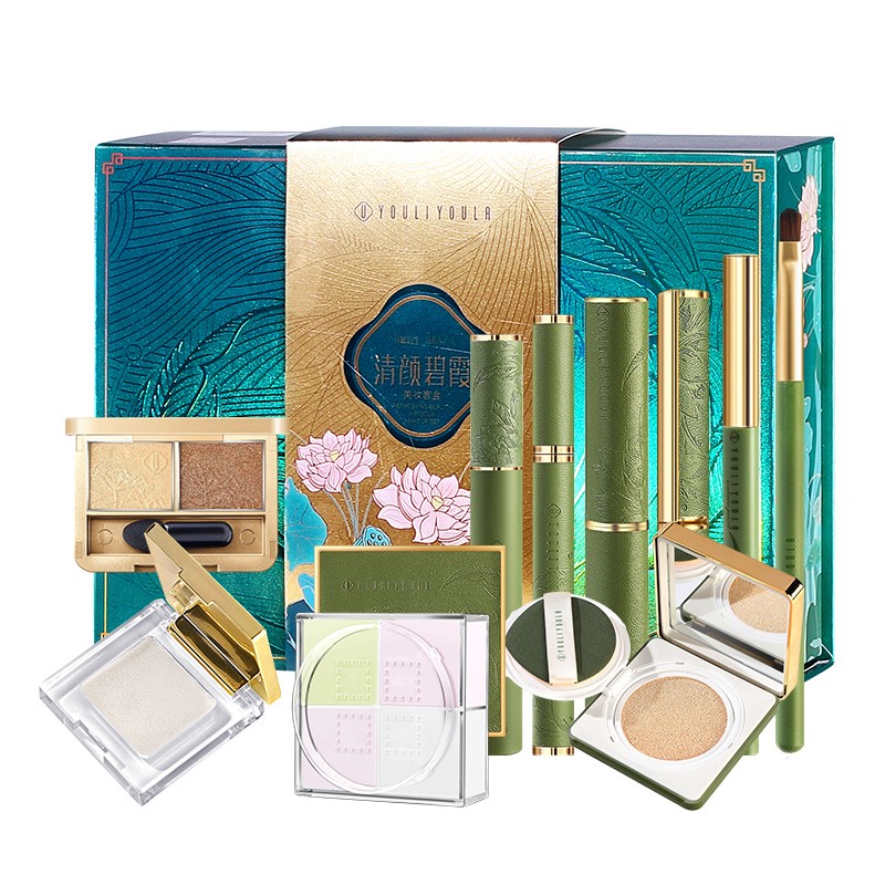 Makeup Set Manufacturer - Long Lasting Natural Lipstick Eyebrow Pencil 10 Piece